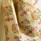 Rajwada Beige Cotton Blend Solid Saree For Women