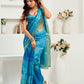 Rajwada Blue Cotton Linen Zari Work Saree For Women
