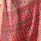 Rajwada Pink Silk Blend Printed Saree For Women