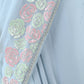 Light Blue Georgette Embroidered Saree