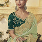 Rajwada Light Green Georgette Embroidered Elegant Saree For Women