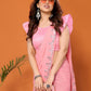 Rajwada Light Pink Georgette Printed Saree For Women