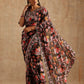 Rajwada Black Georgette Embroidered Printed Saree For Women