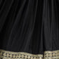 Rajwada Black Chinon Silk Embroidered Stitched Kurta Set For Women