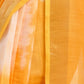 Rajwada Orange And White Cotton Linen Zari Work Saree For Women