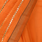 Orange Georgette Embellished Saree