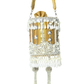 Rajwada Golden Suede Embellished Potli For Women