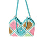 Rajwada Multi Color Cotton Blend Embellished Hand Bag For Women