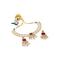 Rajwada Off White Alloy Embellished Jewellery Set For Women
