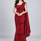 Red Georgette Embellished Saree