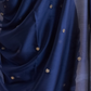 Rajwada Navy Blue Silk Blend Embroidered Saree For Women