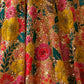 Rajwada Multicolor Silk Blend Embellished Semi-Stitched lehenga For Women