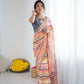Rajwada Multicolor Georgette Printed Saree For Women