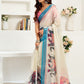 Rajwada Multicolour Cotton Linen Zari Work Saree For Women