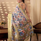 Rajwada Multicolor Silk Blend Printed Saree For Women