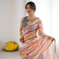 Rajwada Multicolor Georgette Printed Saree For Women