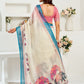 Rajwada Multicolour Cotton Linen Zari Work Saree For Women