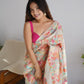 Rajwada Multicolour Silk Blend Woven Saree For Women