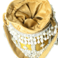 Rajwada Golden Suede Embellished Potli For Women