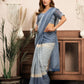 Rajwada Pastel Blue Cotton Linen Zari Work Saree For Women