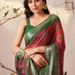 Rajwada Multicolor Linen Cotton Printed Saree For Women
