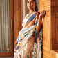 Rajwada Multi Georgette Printed Saree With Unstitched Blouse For Women