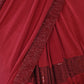 Red Georgette Embellished Saree