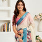 Rajwada Multicolour Cotton Linen Zari Work Saree For Women