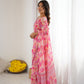 Rajwada Multicolor Georgette Printed Saree For Women