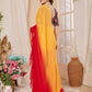 Rajwada Multicolor Georgette Embellished And Ruffle Saree For Women