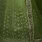Rajwada Olive Green Silk Blend Embellished Semi Stitched Lehenga For Women