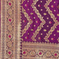 Rajwada Purple Woven Banasari Silk Saree with Unstitched Blouse for Women