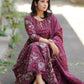 Rajwada Purple Rayon Printed Stitched Kurta Set For Women