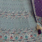 Rajwada Grey Georgette Embellished Semi-Stitched lehenga For Women