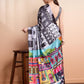 Rajwada Black Georgette Printed Saree For Women
