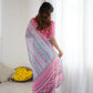 Rajwada Multicolor Georgette Printed Saree For Women