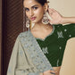 Rajwada Dusty Green Georgette Embroidered Elegant Saree For Women