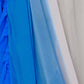 Rajwada Blue Georgette Embellished And Ruffle Saree For Women
