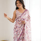 Rajwada Multicolor Georgette Printed Saree For Women
