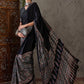 Rajwada Black Silk Blend Printed Elegant Saree For Women