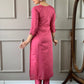 Rajwada Pink Viscose chanderi Embroidered Stitched Kurta Set For Women