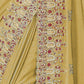 Rajwada Yellow Georgette Embroidered Elegant Saree For Women