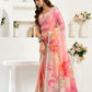 Rajwada Light Pink Cotton Linen Zari Work Saree For Women