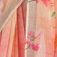 Rajwada Light Pink Cotton Linen Zari Work Saree For Women