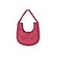 Rajwada Red Suede Embellished Clutch For Women