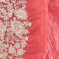 Rajwada Peach Crush Embellished Saree For Women