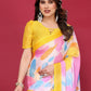 Rajwada Yellow Silk Blend Printed Saree For Women