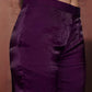 Rajwada Purple Cotton Blend Embellished Co-ord Set For Women