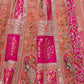 Rajwada Peach Organza Embellished Semi-Stitched Lehenga With Unstitched Blouse For Women