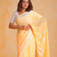 Rajwada Yellow Georgette Woven Design Saree With Unstitched Blouse For Women